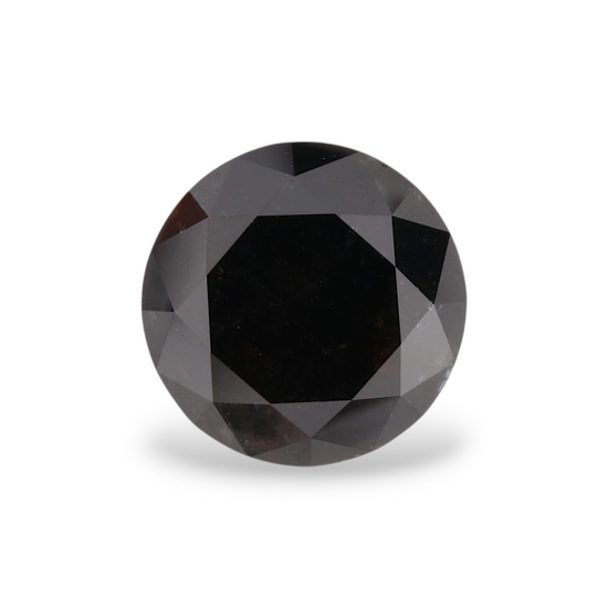 2.26 Carat Natural Black Round Diamond GIA