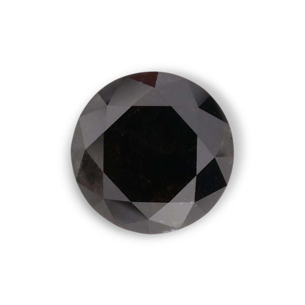 2.26 Carat Natural Black Round Diamond GIA