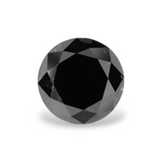 2.45 Carat Natural Black Round Diamond GIA