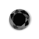 2.45 Carat Natural Black Round Diamond GIA