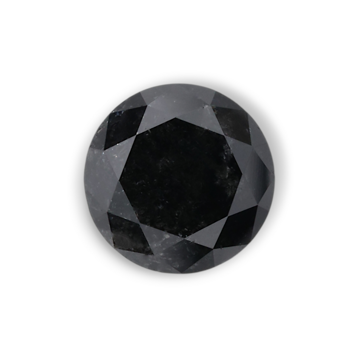 1.01 Carat Natural Black Round Diamond GIA
