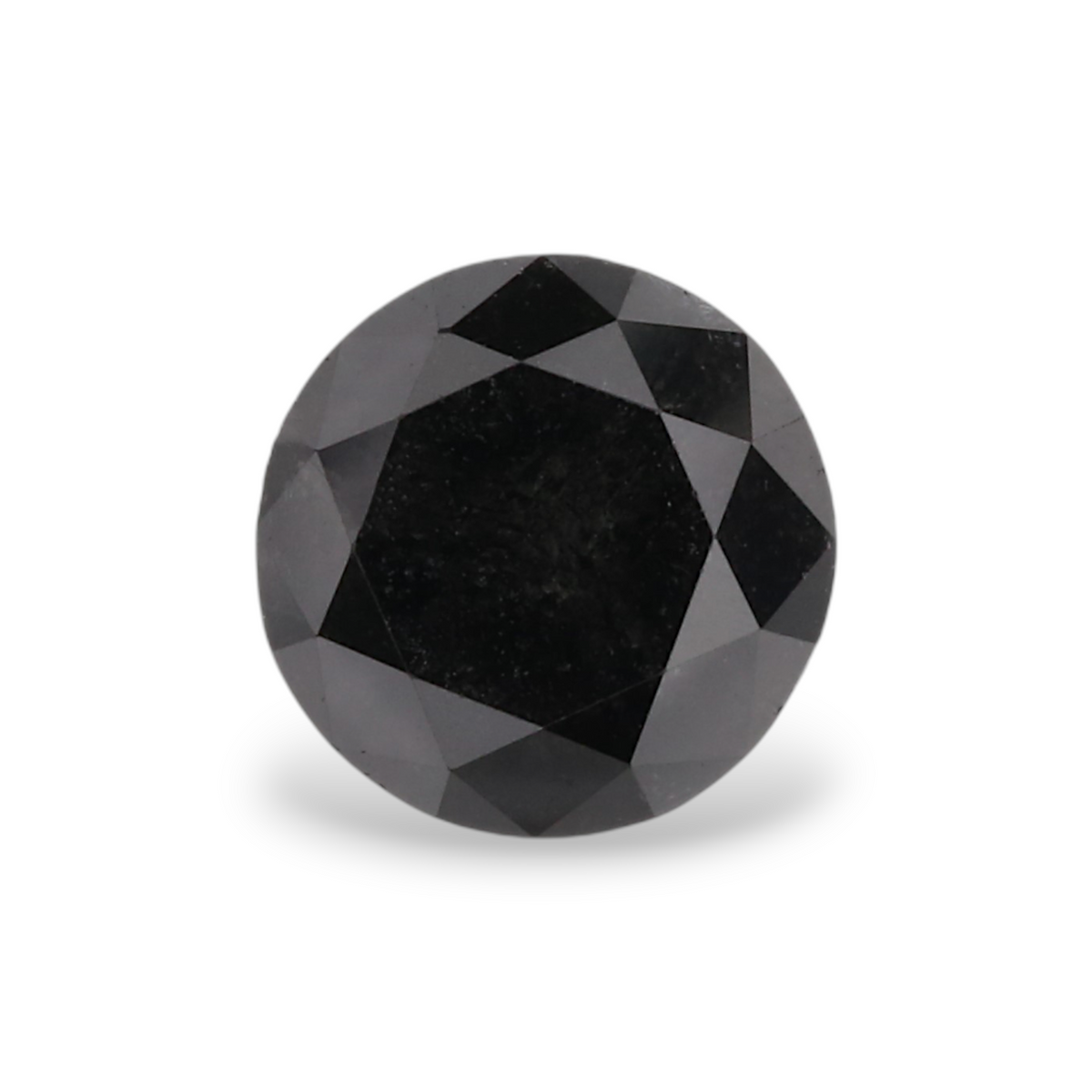 1.05 Carat Natural Black Round Diamond GIA