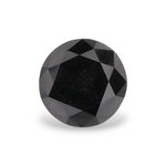 1.05 Carat Natural Black Round Diamond GIA