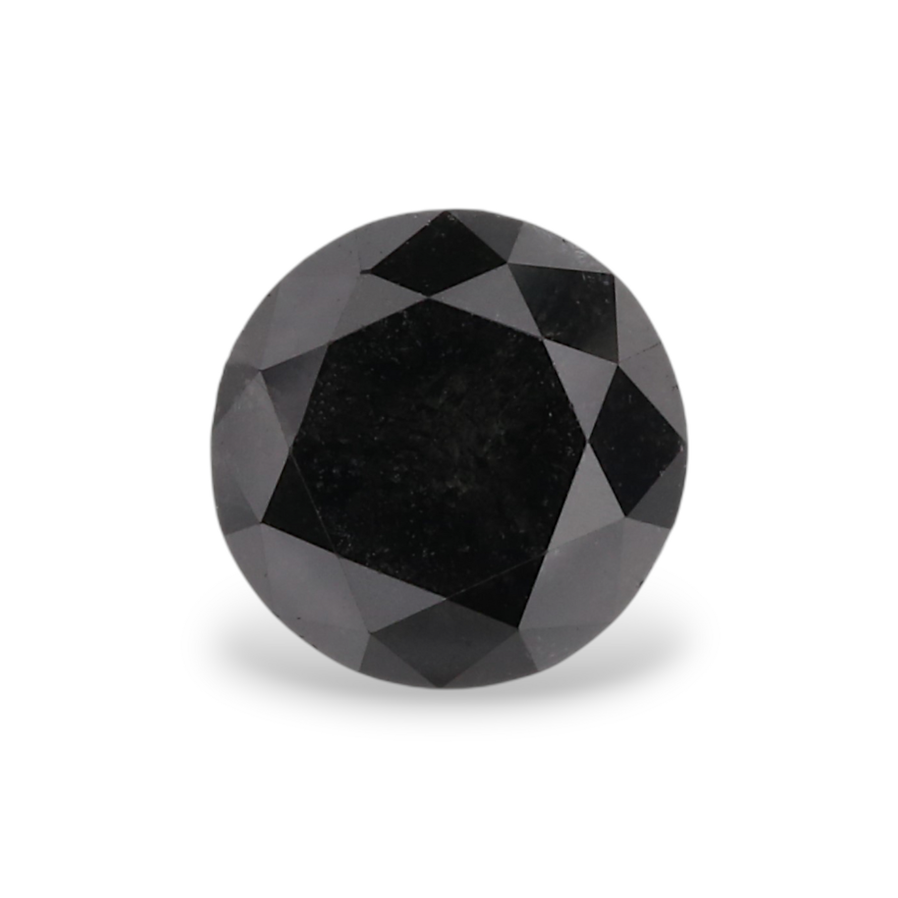1.05 Carat Natural Black Round Diamond GIA