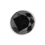 1.05 Carat Natural Black Round Diamond GIA