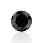 4.08 Carat Black Round Diamond