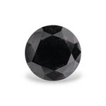 0.68 Carat Natural Black Round Diamond GIA