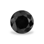 0.79 Carat Natural Black Round Diamond GIA