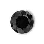 0.79 Carat Natural Black Round Diamond GIA