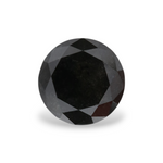0.93 Carat Natural Black Round Diamond GIA
