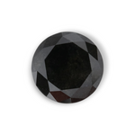 0.93 Carat Natural Black Round Diamond GIA