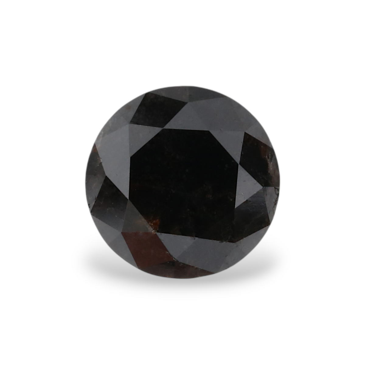 0.97 Carat Natural Black Round Diamond GIA