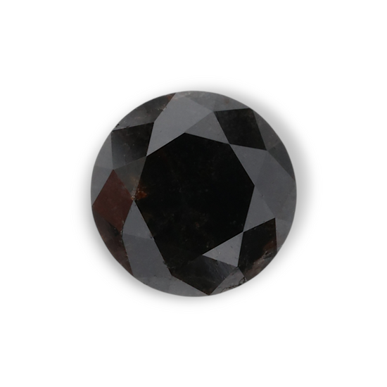 0.97 Carat Natural Black Round Diamond GIA
