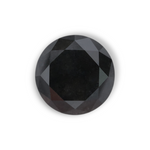 1.13 Carat Natural Black Round Diamond GIA