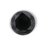 1.14 Carat Natural Black Round Diamond GIA