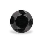 1.17 Carat Natural Black Round Diamond GIA