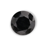 1.17 Carat Natural Black Round Diamond GIA