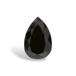 1.45 Carat Natural Black Pear Diamond GIA
