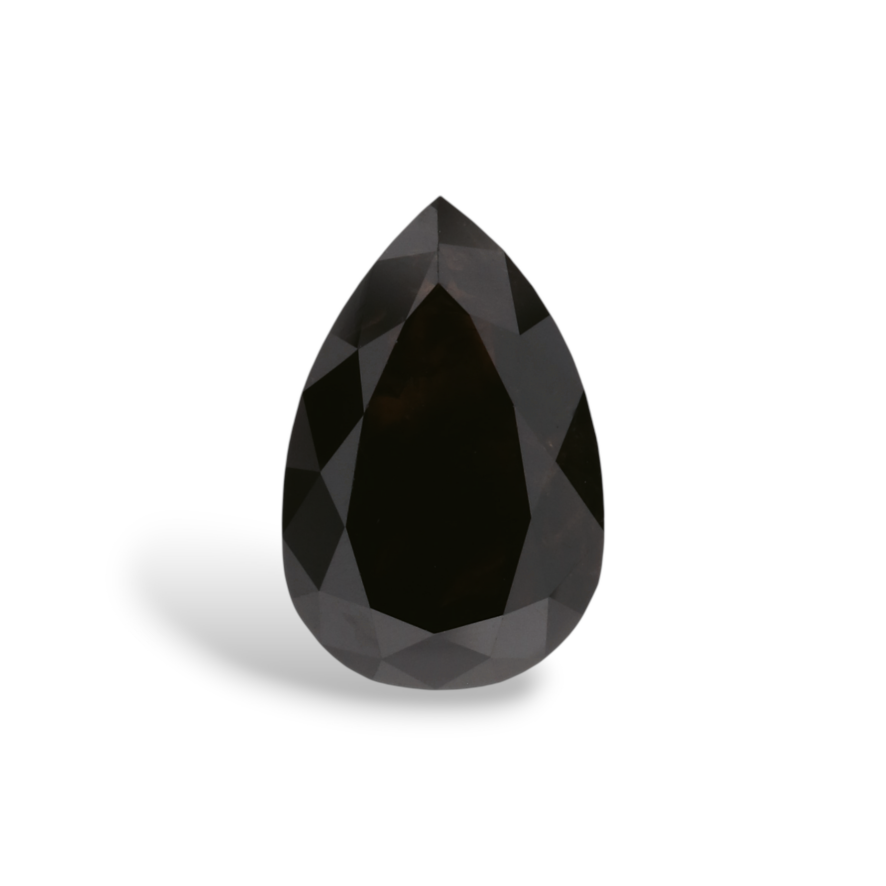 1.45 Carat Natural Black Pear Diamond GIA