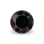 1.61 Carat Natural Black Round Diamond GIA