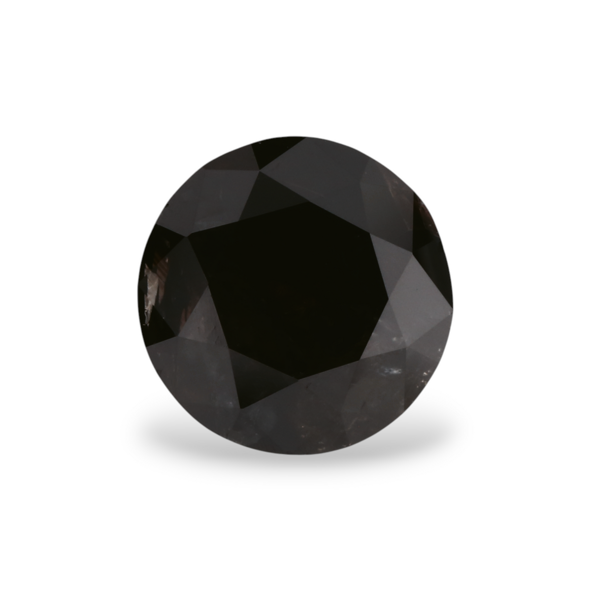 1.87 Carat Natural Dark brown Round Diamond GIA