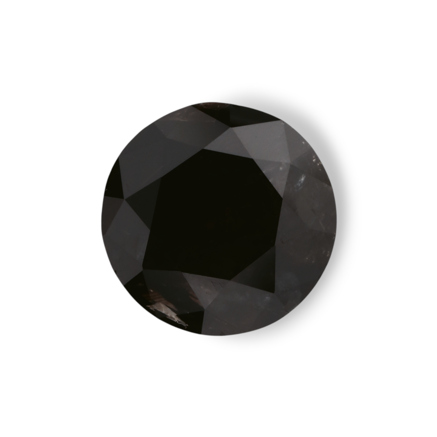 1.87 Carat Natural Dark brown Round Diamond GIA