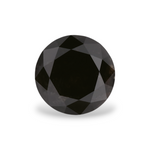 2.21 Carat Natural Black Round Diamond GIA
