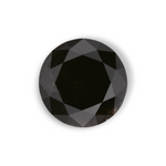 2.21 Carat Natural Black Round Diamond GIA