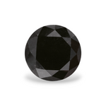 2.46 Carat Natural Black Round Diamond GIA