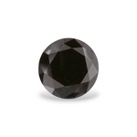 4.65 Carat Black Round Diamond