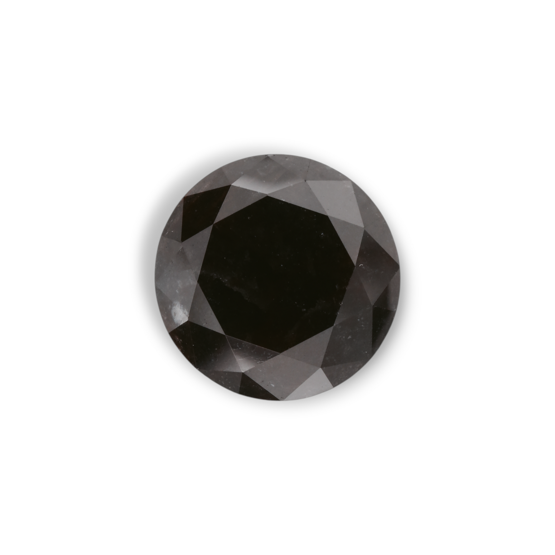 4.65 Carat Black Round Diamond