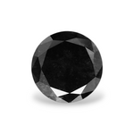 1.05 Carat Natural Black Round Diamond GIA