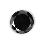 1.05 Carat Natural Black Round Diamond GIA