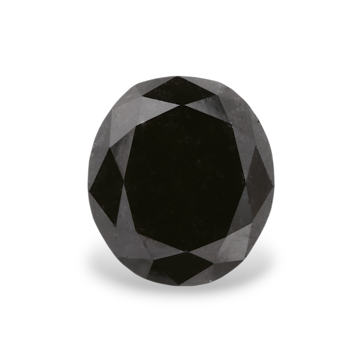 1.48 Carat Natural Black Oval Diamond GIA
