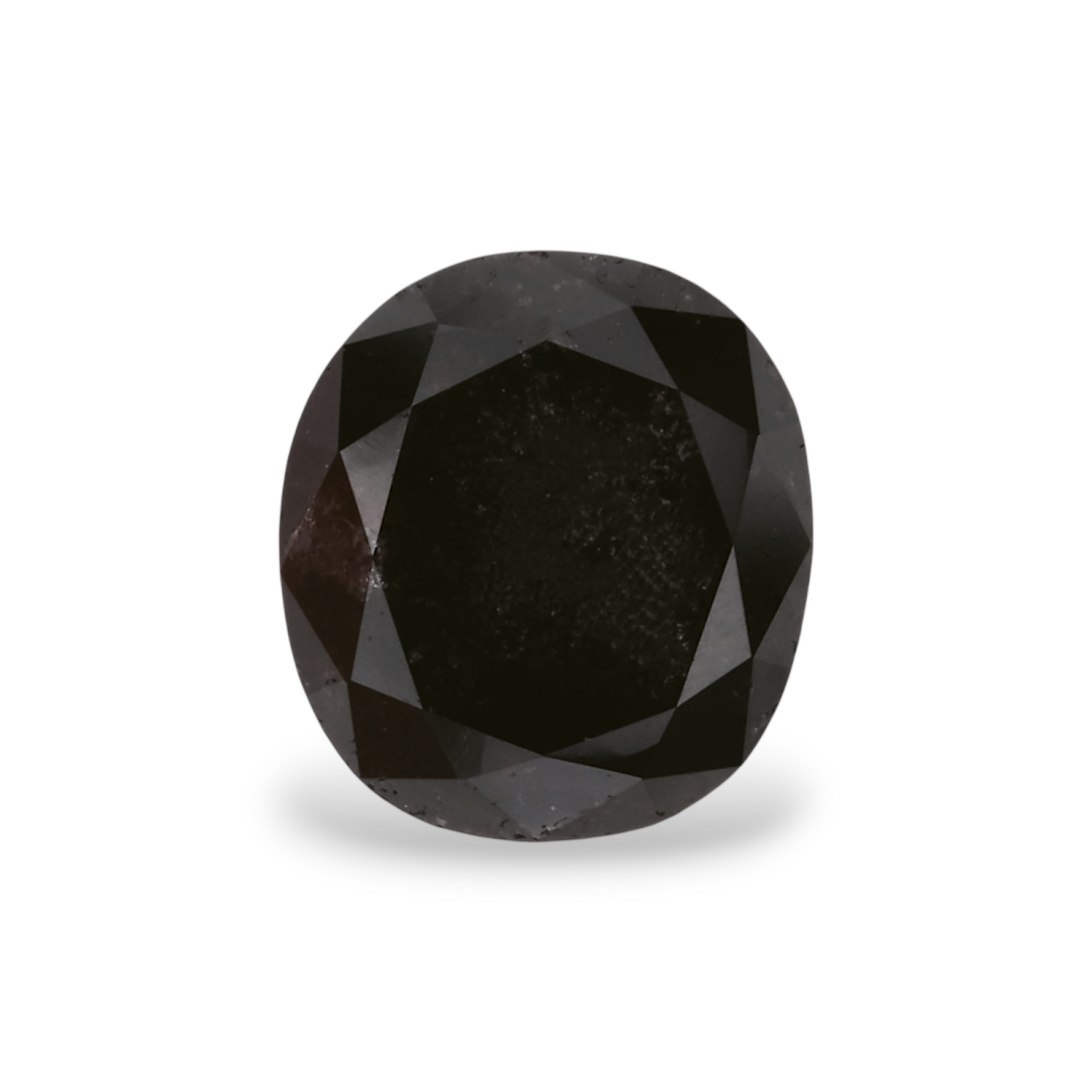 1.74 Carat Natural Black Oval Diamond GIA