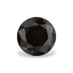 2.02 Carat Natural Black Round Diamond GIA