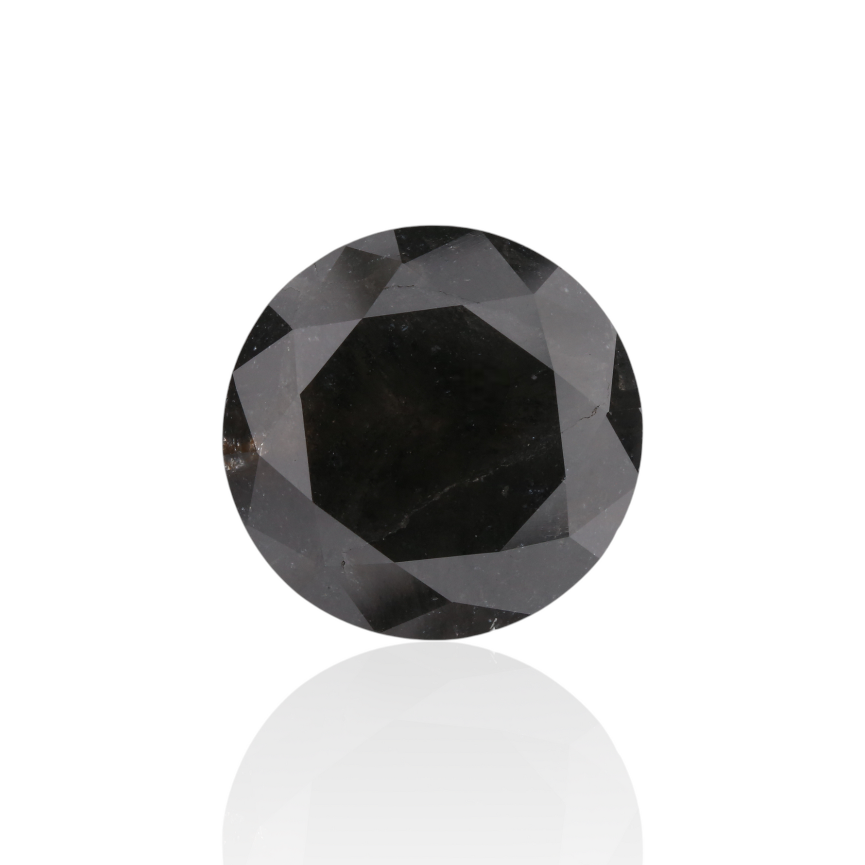 6.2 Carat Black Round Diamond