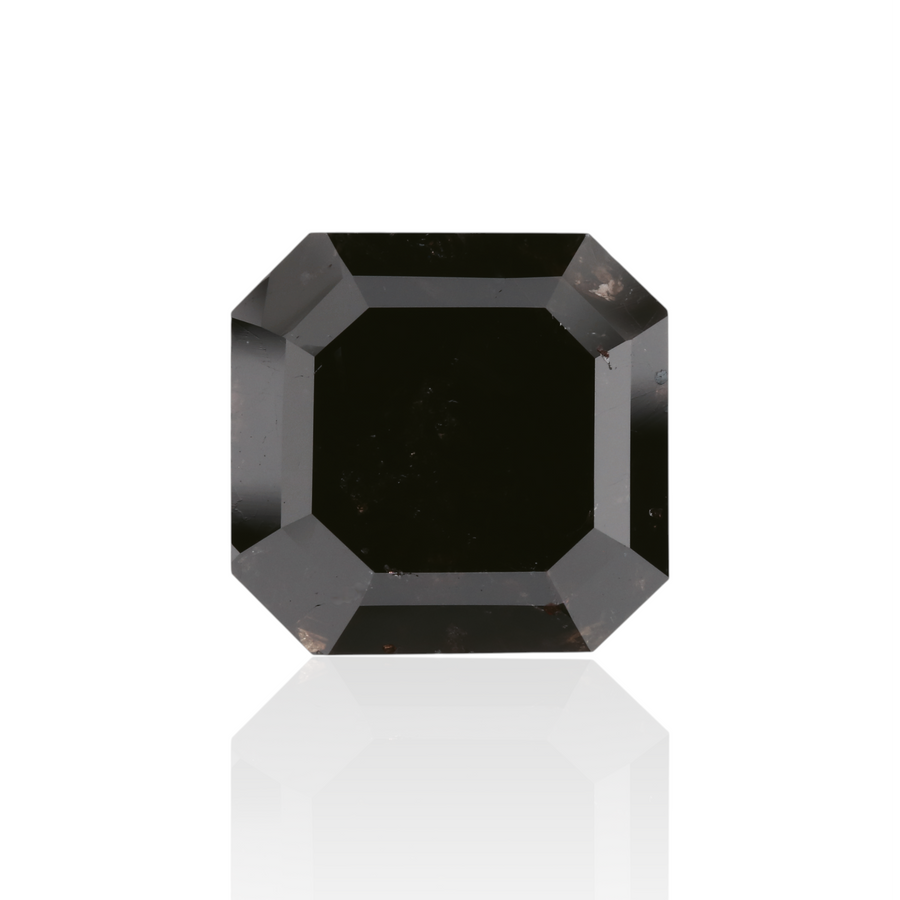 8.49 Carat Black Sq emerald Diamond