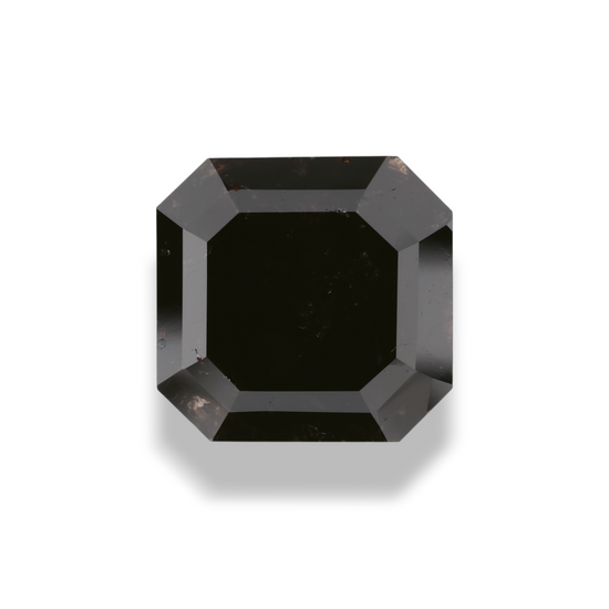 8.49 Carat Black Sq emerald Diamond