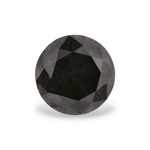 0.78 Carat Natural Black Round Diamond GIA