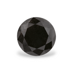 0.84 Carat Natural Black Round Diamond GIA