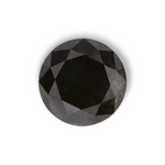 0.84 Carat Natural Black Round Diamond GIA