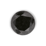 0.75 Carat Natural Black Round Diamond GIA