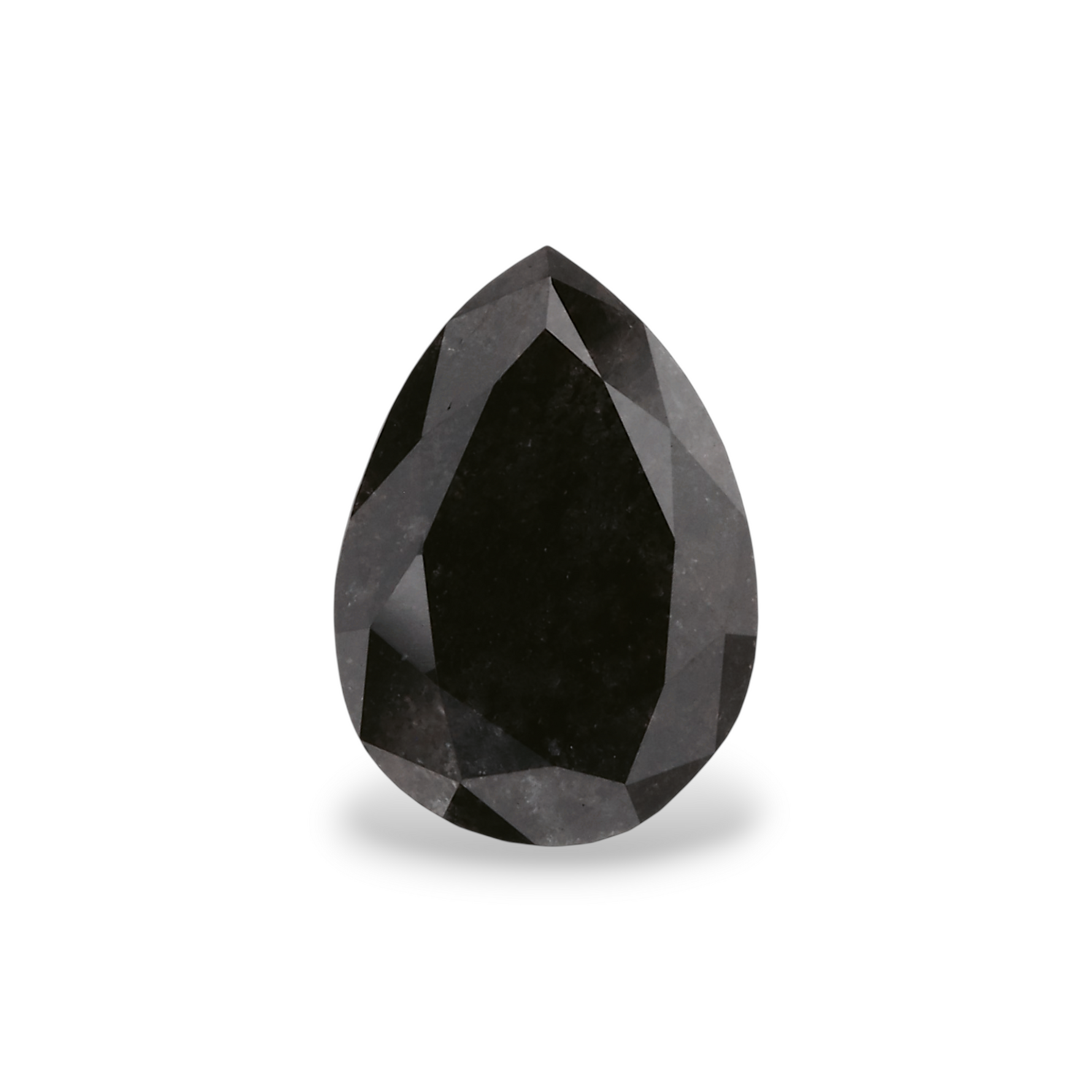 1.17 Carat Natural Black Pear Diamond GIA