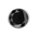 0.95 Carat Natural Black Round Diamond GIA