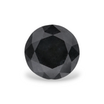 0.86 Carat Natural Black Round Diamond GIA