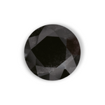 1.81 Carat Natural Black Round Diamond GIA
