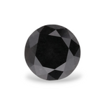 0.61 Carat Natural Black Round Diamond GIA