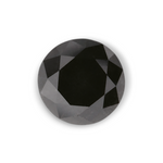 0.99 Carat Natural Black Round Diamond GIA