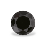 1.22 Carat Natural Black Round Diamond GIA